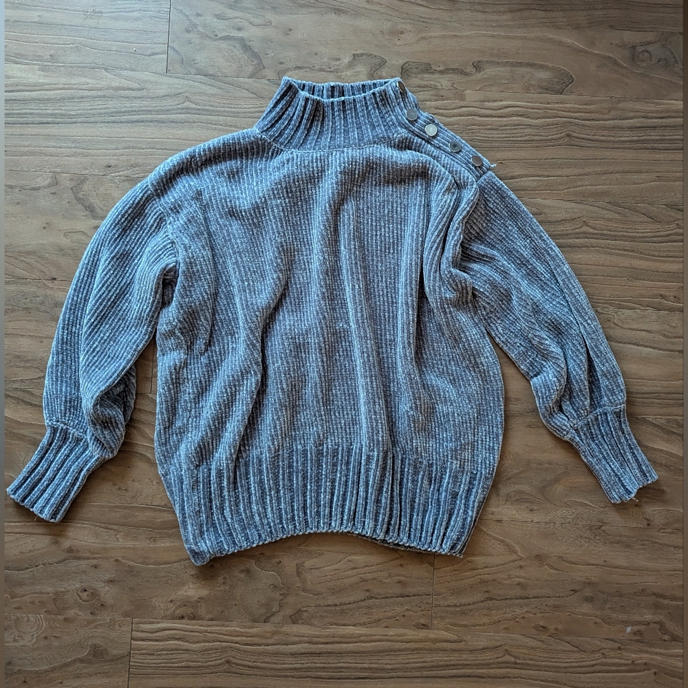 Cynthia Rowley Blue Turtleneck Sweater